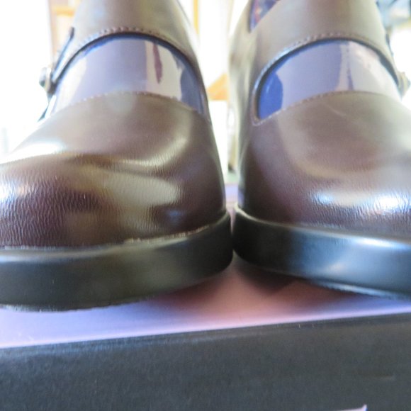Dansko Left Bank Collection Women’s Tara Leather Napa Brown Platform Shoe 39 - Picture 6 of 9
